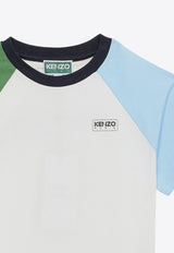 Kenzo Kids Boys Crewneck Logo T-shirt White K60339-BCO/O_KENZO-12P