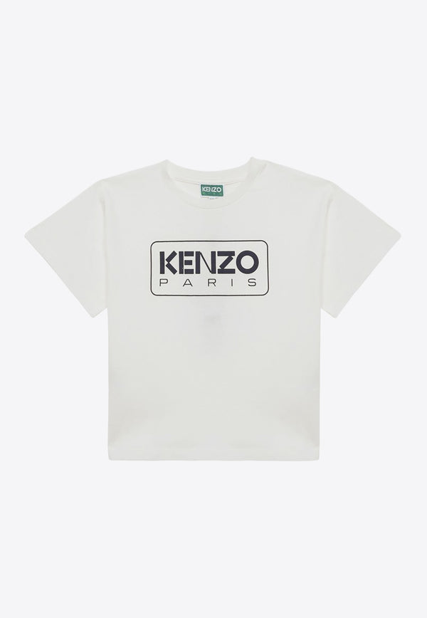 Kenzo Kids Boys Logo Print T-shirt White K60340-ACO/O_KENZO-12P