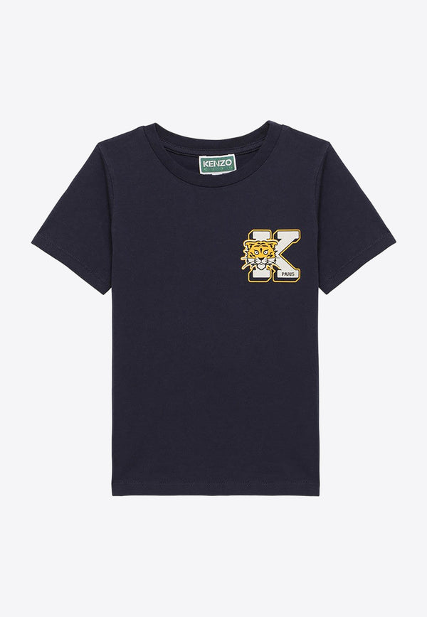 Kenzo Kids Boys Logo Short-Sleeved T-shirt K60342-BCO/O_KENZO-84A Navy
