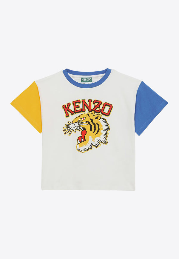 Kenzo Kids Boys Printed Crewneck T-shirt Multicolor K60343-CCO/O_KENZO-12P