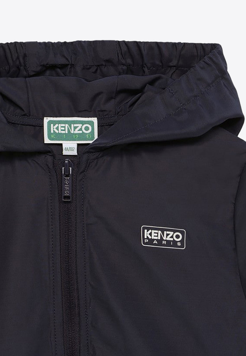 Kenzo Kids Boys Logo Zip-Up Jacket K60361BO-APL/O_KENZO-84A Navy