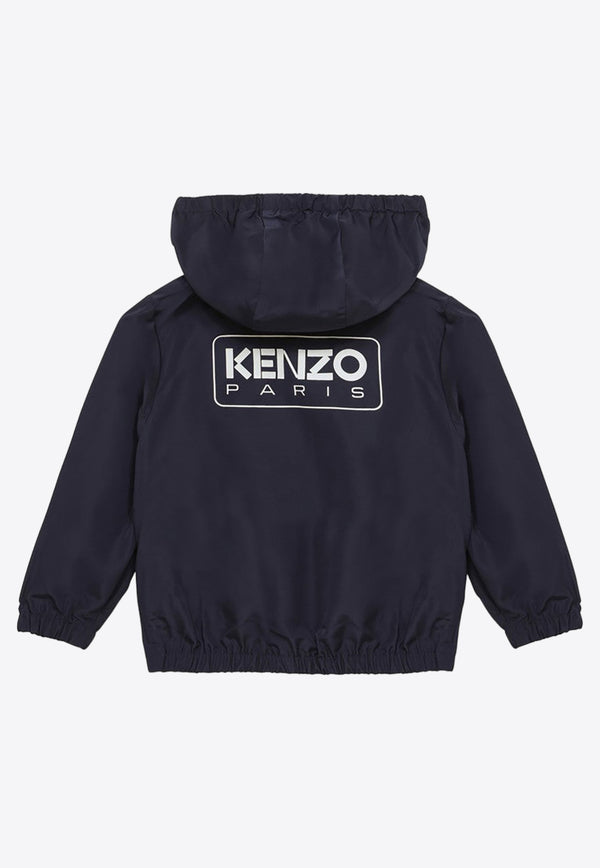 Kenzo Kids Boys Logo Zip-Up Jacket K60361BO-BPL/O_KENZO-84A Blue