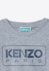 Kenzo Kids Boys Printed Logo T-shirt Gray K60741-BCO/P_KENZO-A29