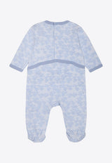 Kenzo Kids Baby Boys Tiger Print Onesies Light Blue K60862/771_LIGHT BLUE