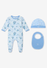 Kenzo Kids Baby Boys Printed Onesies Gift Set - Set of 3 Light Blue K60863/771_LIGHT BLUE