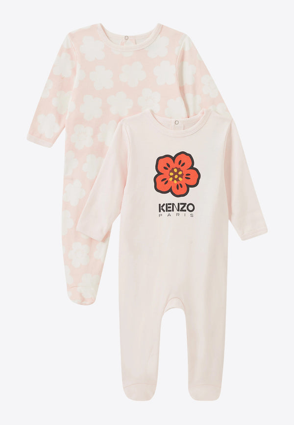 Kenzo Kids Baby Girls Boke Flower Onesie Set - Set of 2 Pink K60867/47R_PINK