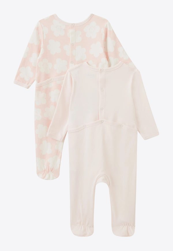 Kenzo Kids Baby Girls Boke Flower Onesie Set - Set of 2 Pink K60867/47R_PINK