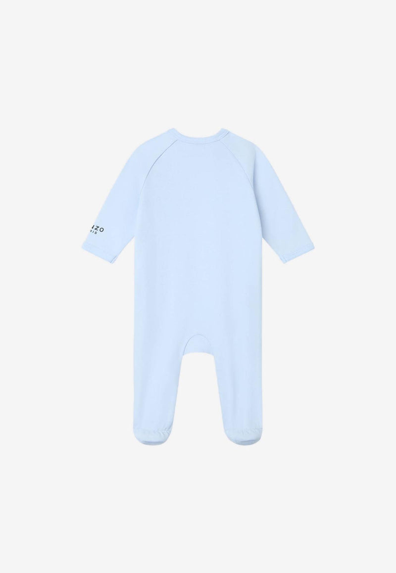Kenzo Kids Baby Boys Tiger Print Onesies Set - Set of 2 Light Blue K60869/771_LIGHT BLUE