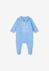 Kenzo Kids Baby Boys Tiger Print Onesies Set - Set of 2 Light Blue K60869/771_LIGHT BLUE