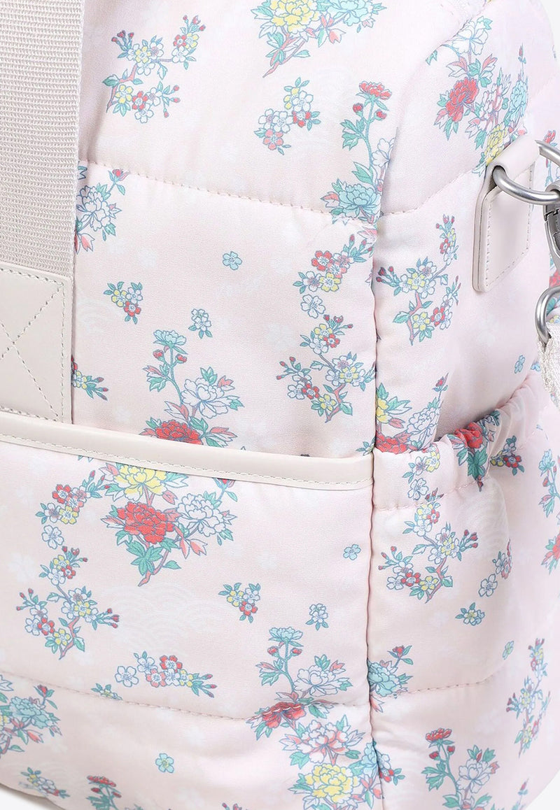 Kenzo Kids Babies Floral Print Changing Bag Multicolor K60876/47R_BLUSH