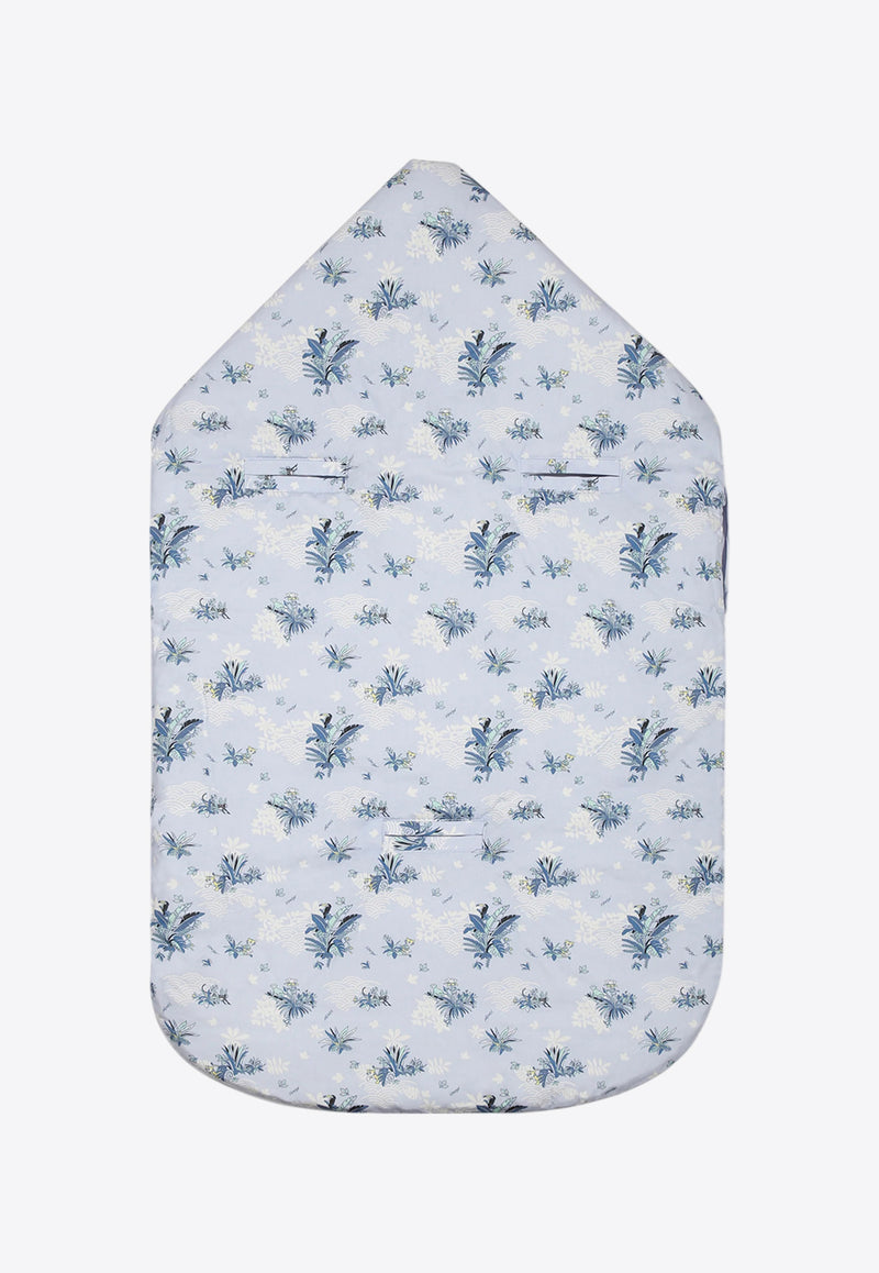 Kenzo Kids Baby Boys Reversible Floral Print Sleeping Bag  Light Blue K60878/771_LIGHT BLUE