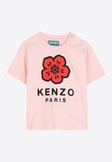 Kenzo Kids Baby Girls Boke Flower Print T-shirt Pink K60954/45Z_ROSE