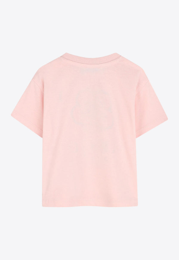 Kenzo Kids Baby Girls Boke Flower Print T-shirt Pink K60954/45Z_ROSE