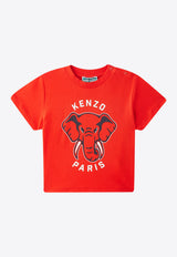 Kenzo Kids Baby Boys Elephant Print T-shirt Red K60973/997_RED
