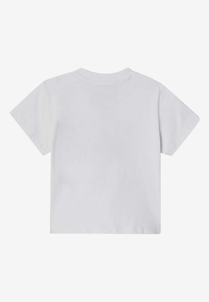 Kenzo Kids Babies Embroidered Tiger T-shirt White K60977-ACO/Q_KENZO-10P