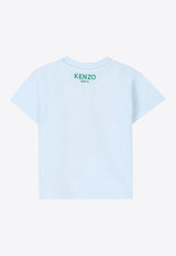 Kenzo Kids Baby Boys Squeeze Me Print T-shirt Light Blue K60978/77L_LIGHT BLUE