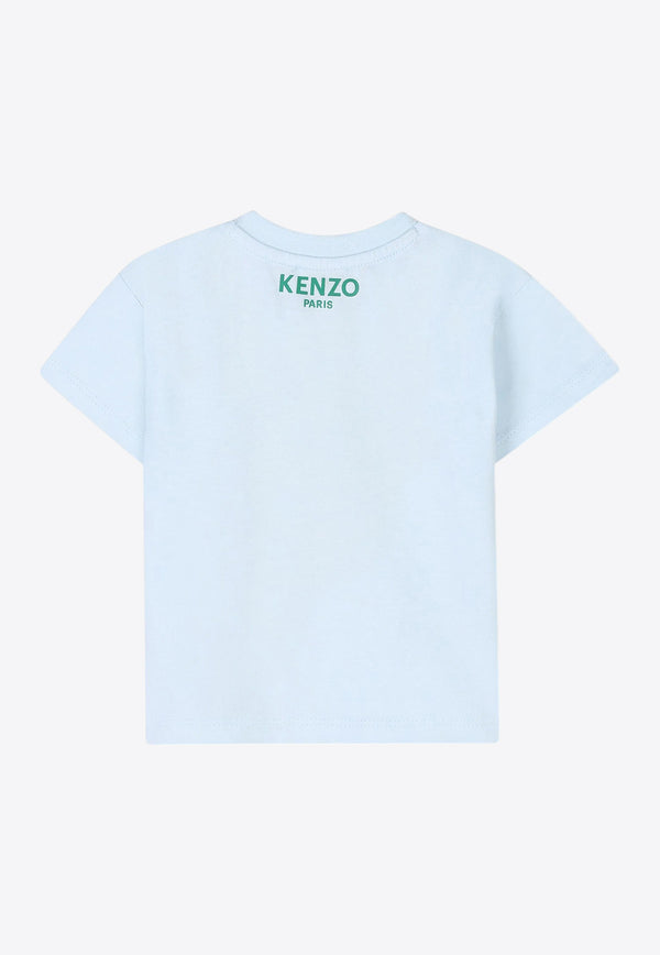 Kenzo Kids Baby Boys Squeeze Me Print T-shirt Light Blue K60978/77L_LIGHT BLUE