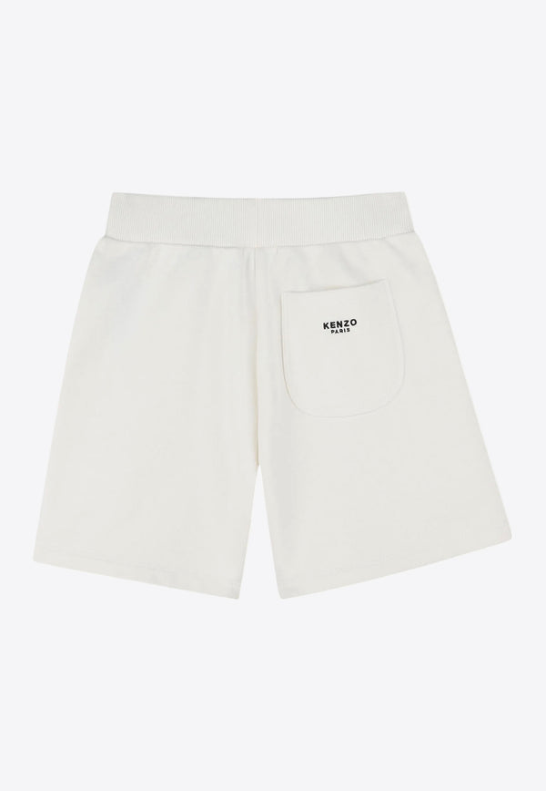 Kenzo Kids Girls Boke Flower Shorts Off-white K60995/117_OFF-WHITE