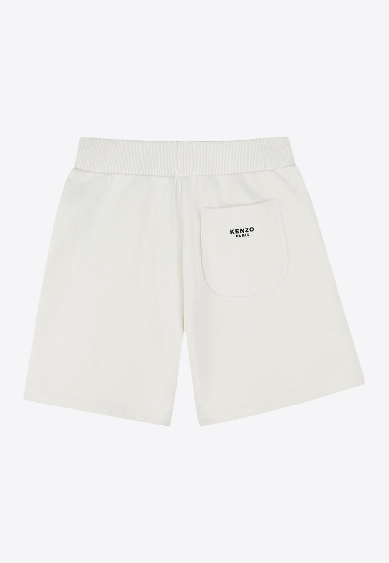 Kenzo Kids Girls Boke Flower Shorts Off-white K60995/117_OFF-WHITE