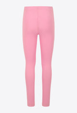 Kenzo Kids Girls Logo Print Leggings Pink K61003/465_PINK