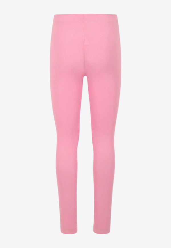 Kenzo Kids Girls Logo Print Leggings Pink K61003/465_PINK