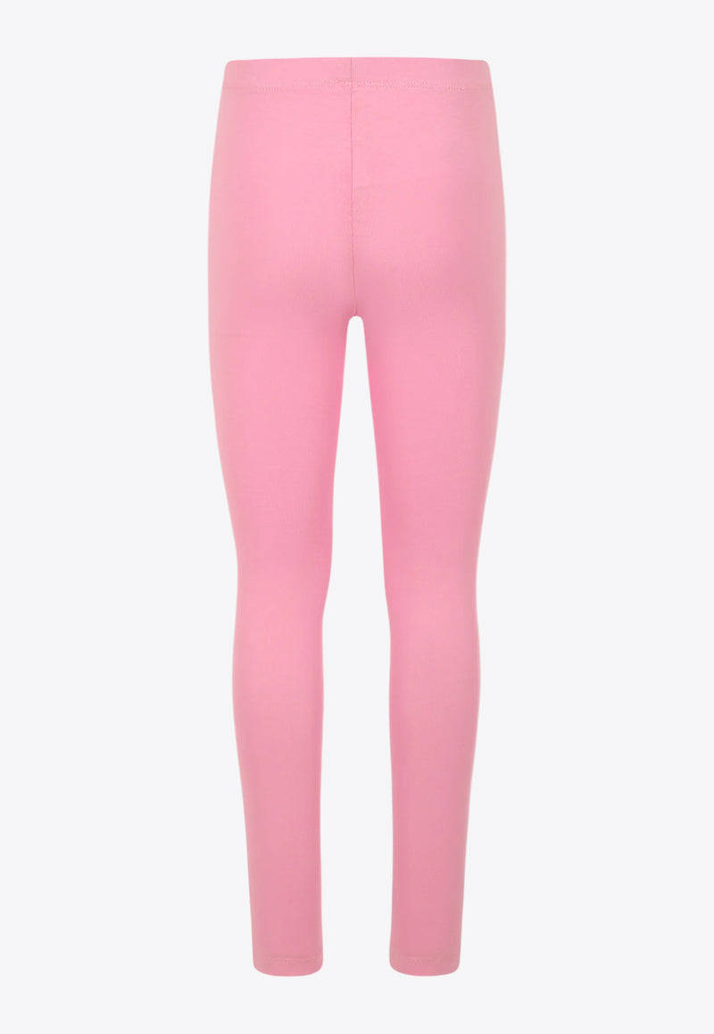 Kenzo Kids Girls Logo Print Leggings Pink K61003/465_PINK