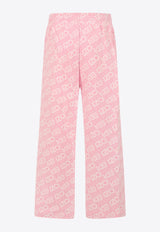 Kenzo Kids Girls All-Over Logo Track Pants Pink K61005/465_PINK