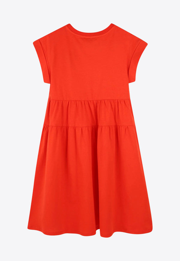 Kenzo Kids Girls Boke Flower Dress Red K61022/997_RED