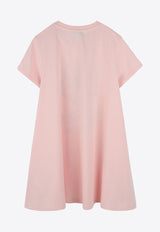 Kenzo Kids Girls Boke Flower T-shirt Dress Pink K61027/45Z_ROSE