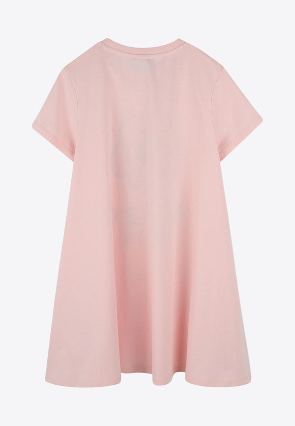 Kenzo Kids Girls Boke Flower T-shirt Dress Pink K61027/45Z_ROSE