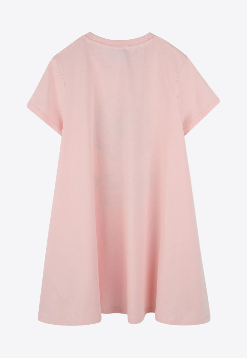 Kenzo Kids Girls Boke Flower T-shirt Dress Pink K61027/45Z_ROSE