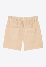 Kenzo Kids Boys Embroidered Logo Shorts Sand K61037/21D_SAND