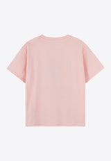 Kenzo Kids Girls Boke Flower Print T-shirt Pink K61058/45Z_ROSE