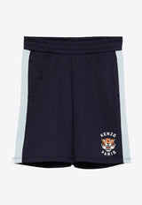 Kenzo Kids Boys Lucky Tiger Track Shorts Navy K61060/848_NAVY