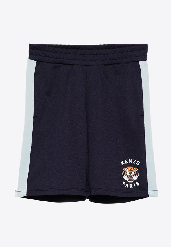 Kenzo Kids Boys Lucky Tiger Track Shorts Navy K61060/848_NAVY
