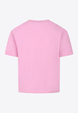 Kenzo Kids Girls Logo Print T-shirt Pink K61064/465_PINK