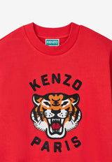 Kenzo Kids Boys Lucky Tiger Sweatshirt K61126/997_RED