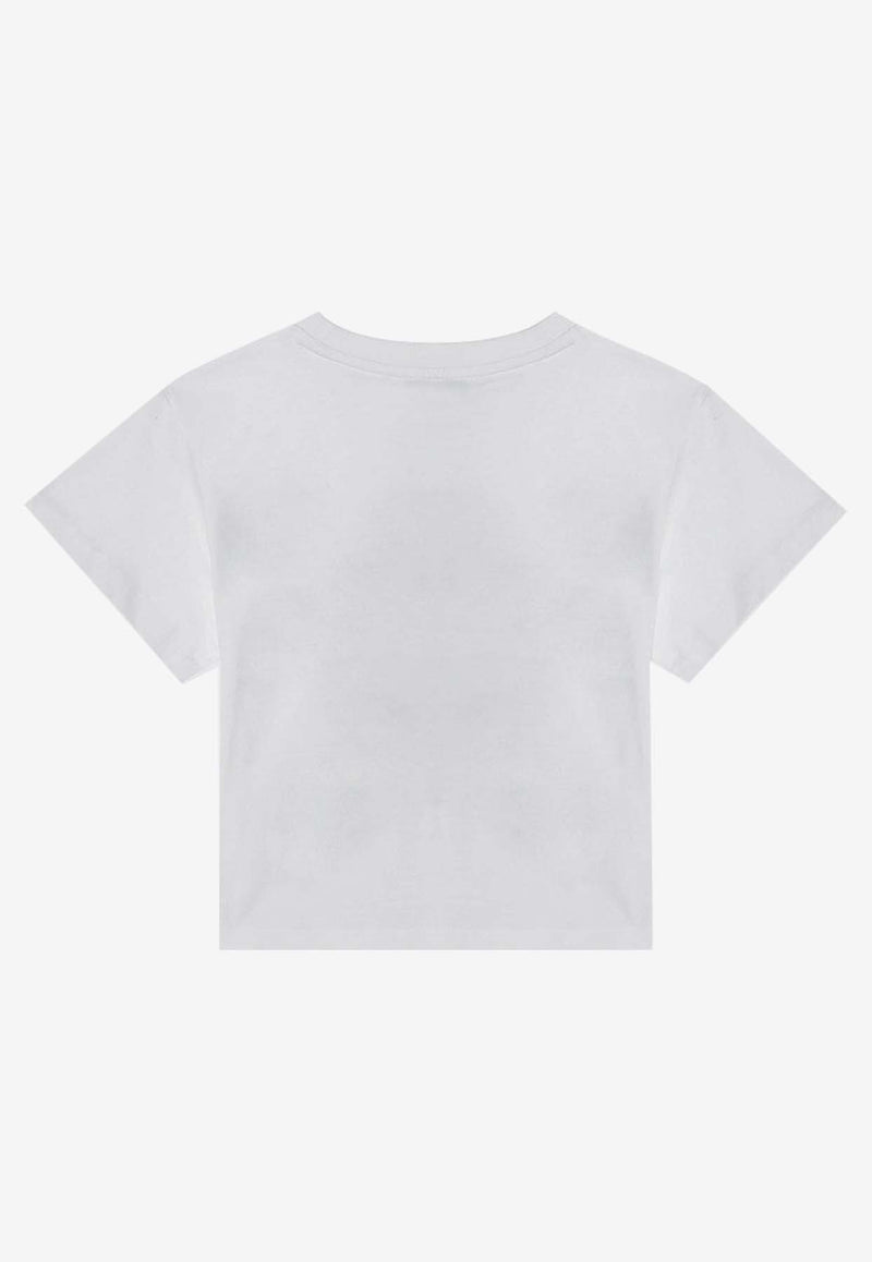 Kenzo Kids Boys Embroidered Tiger T-shirt White K61136-BCO/Q_KENZO-10P