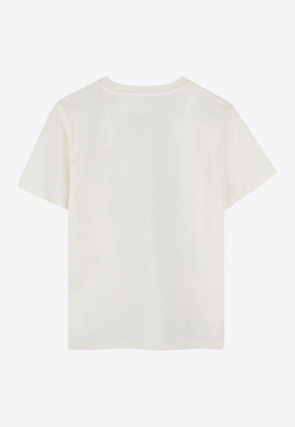 Kenzo Kids Boys Logo Print T-shirt K61164/117_OFF-WHITE