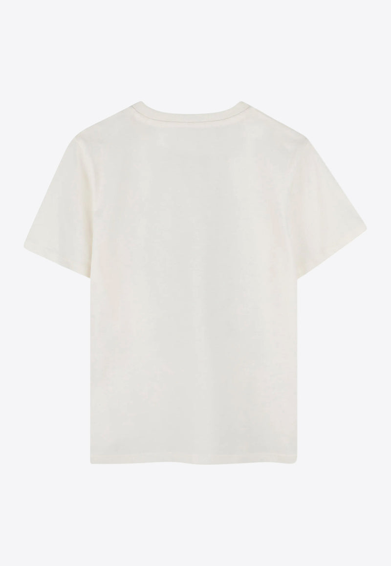 Kenzo Kids Boys Logo Print T-shirt K61164/117_OFF-WHITE