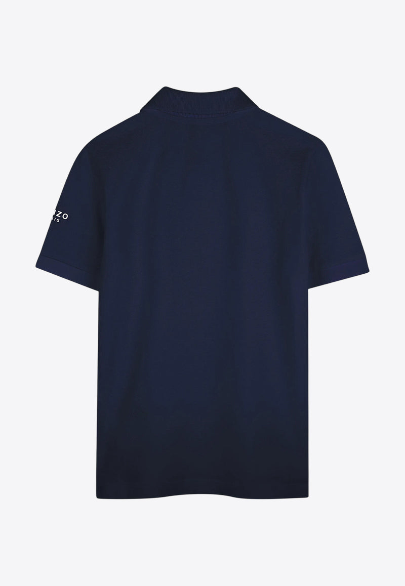 Kenzo Kids Boys Tiger Patch Polo T-shirt K61168/848_NAVY