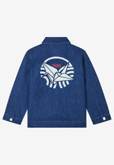 Kenzo Kids Boys East West Origami Denim Jacket K61173/Z25_DENIM
