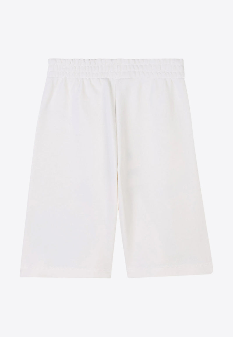 Kenzo Kids Boys Logo Print Bermuda Short K61181/117_OFF-WHITE