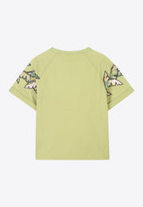 Kenzo Kids Boys Graphic Print T-shirt K61194/64R_LIGHT GREE