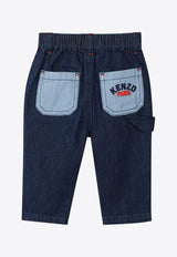 Kenzo Kids Baby Boys Embroidered Origami Jeans K61205/Z25_DENIM