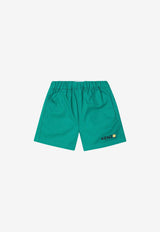 Kenzo Kids Babies Logo Print Shorts Green K61206-ACO/Q_KENZO-674