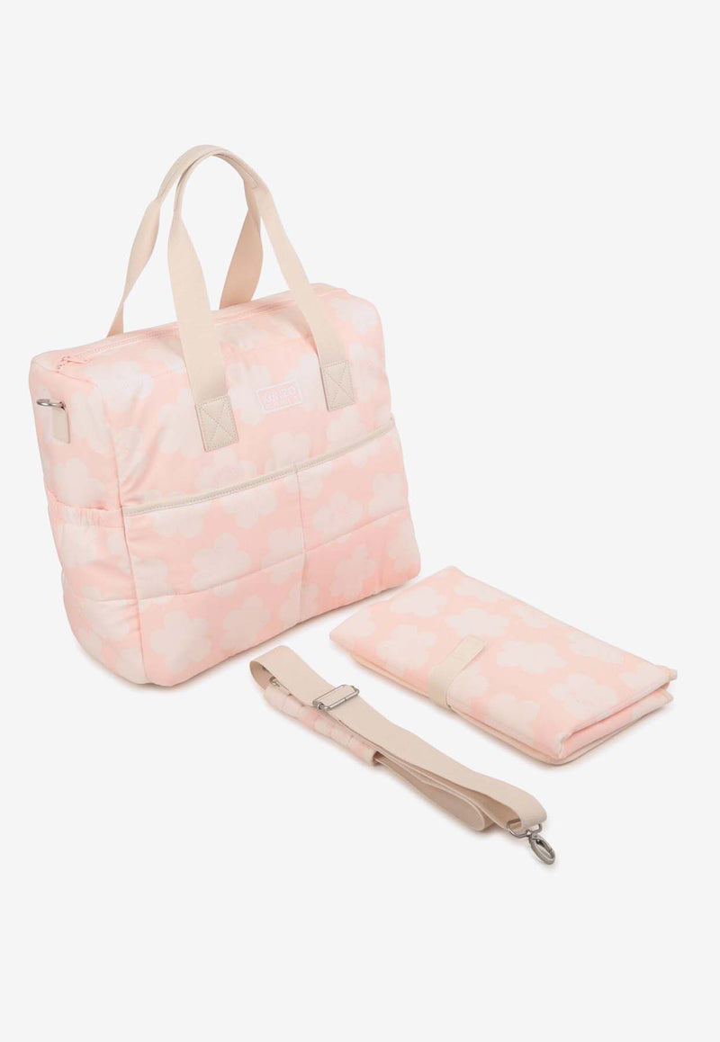 Kenzo Kids Babies Quilted Changing Bag Pink K61210/46T_PINK