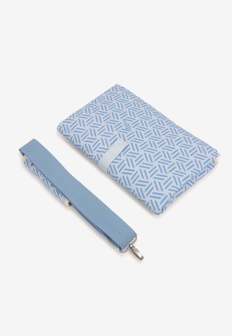 Kenzo Kids Babies Printed Changing Bag Blue K61210/771_LIGHT BLUE