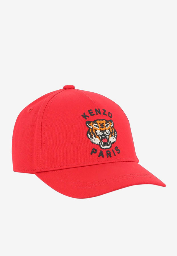 Kenzo Kids Boys Lucky Tiger Baseball Cap Red K61212/968_RED