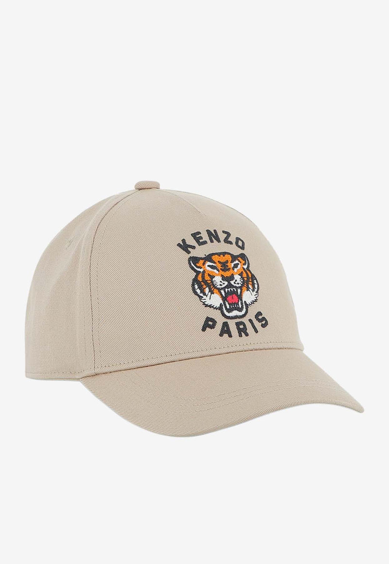 Kenzo Kids Boys Lucky Tiger Baseball Cap Beige K61212/249_STONE